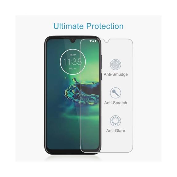 CRISTAL TEMPLADO 2.5D PARA MOTOROLA G8 PLUS TRANSPARENTE