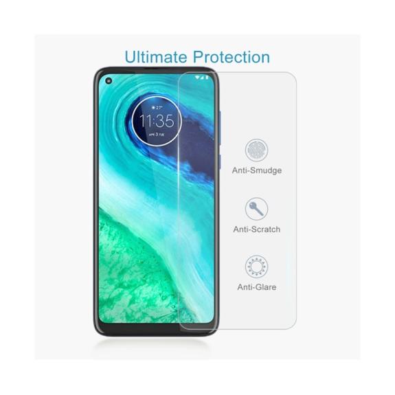 CRISTAL TEMPLADO 2.5D PARA MOTOROLA G8 TRANSPARENTE