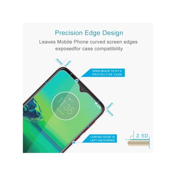 CRISTAL TEMPLADO 2.5D PARA MOTOROLA G8 PLAY TRANSPARENTE