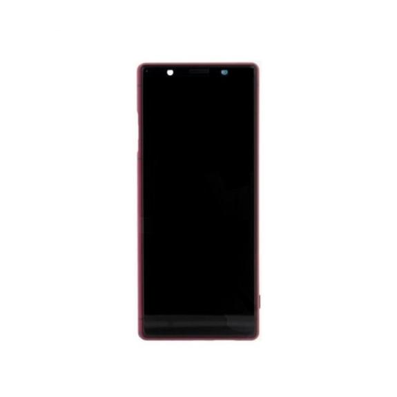 PANTALLA TACTIL LCD COMPLETA PARA SONY XPERIA 5 CON MARCO ROJO