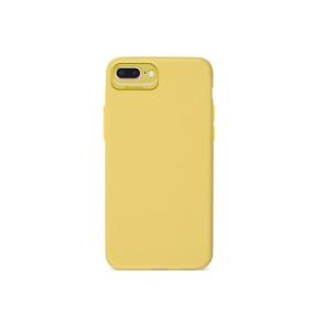 FUNDA DE SILICONA SUAVE DE CAMARA AMARILLO PARA IPHONE 7+ / 8+