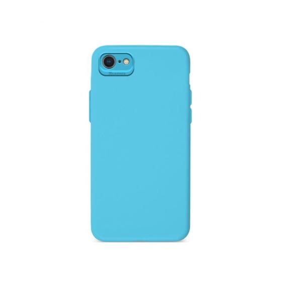 FUNDA SILICONA MARCO DE CAMARA 3D AZUL PARA IPHONE 7 / 8 / SE