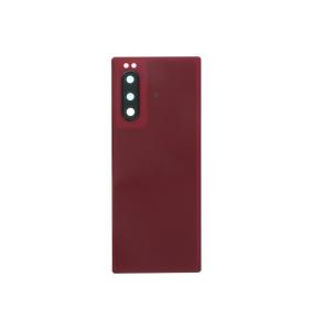 TAPA TRASERA CUBRE BATERIA CON LENTE PARA SONY XPERIA 5 ROJO