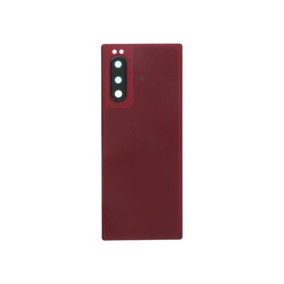 TAPA TRASERA CUBRE BATERIA CON LENTE PARA SONY XPERIA 5 ROJO