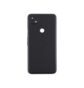 TAPA TRASERA CUBRE BATERIA CON LENTE PARA GOOGLE PIXEL 4A NEGRO