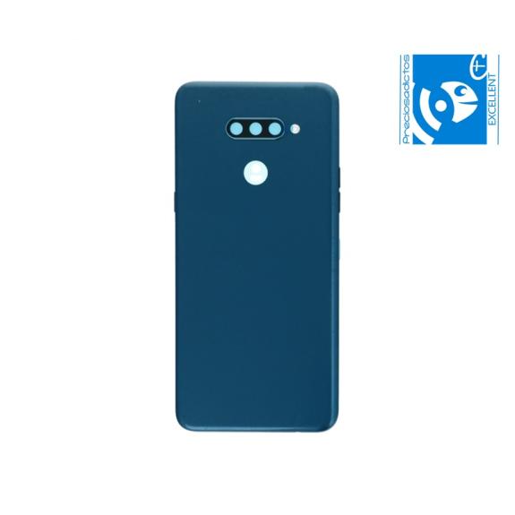 TAPA CUBRE BATERIA CON LENTE Y ADHESIVO PARA LG K50S AZUL