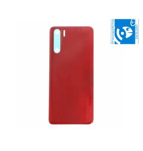 TAPA TRASERA CUBRE BATERIA CON ADHESIVO PARA OPPO A91 ROJO