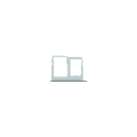 BANDEJA PORTA TARJETA DUAL SIM + SD PARA LG STYLO 6 PLATA