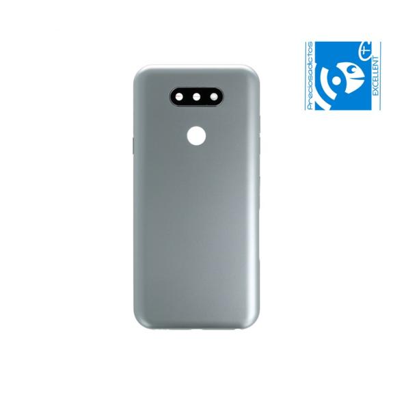 TAPA TRASERA CUBRE BATERIA CON LENTE PARA LG K31 PLATA