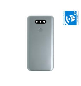 TAPA TRASERA CON LENTE Y SENSOR FINGERPRINT PARA LG K31 PLATA