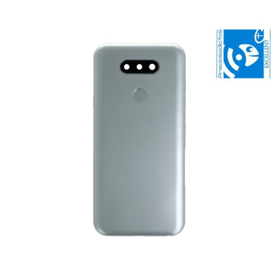 TAPA TRASERA CON LENTE Y SENSOR FINGERPRINT PARA LG K31 PLATA