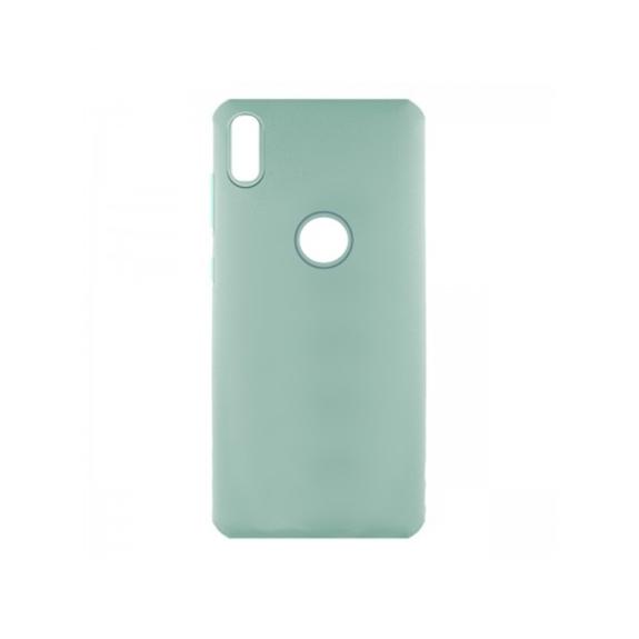 FUNDA DE SILICONA SUAVE COLOR AZUL PASTEL PARA IPHONE XS MAX