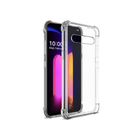 FUNDA GEL TPU + CRISTAL TEMPLADO PARA LG V60 THINQ 5G