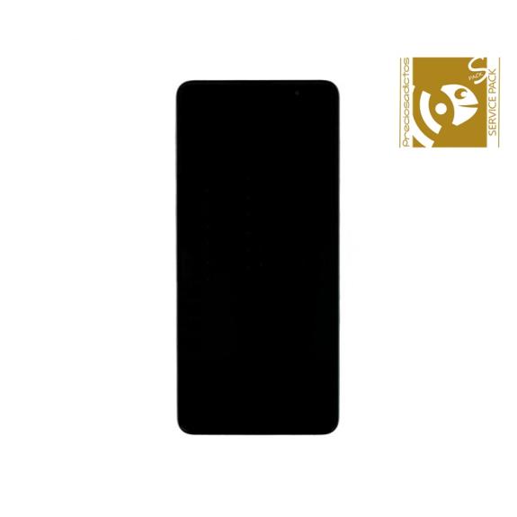 Pantalla SERVICE PACK para Samsung Galaxy M31S con marco negro
