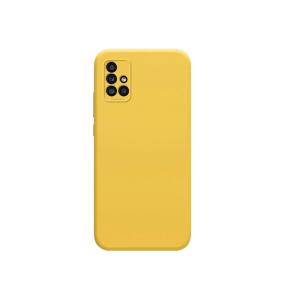 FUNDA SILICONA SUAVE AMARILLO + CAMARA PARA SAMSUNG GALAXY M31S