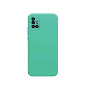 FUNDA SILICONA SUAVE TURQUESA + CAMARA PARA SAMSUNG GALAXY M31S