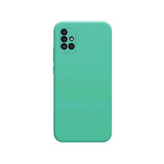 FUNDA SILICONA SUAVE TURQUESA + CAMARA PARA SAMSUNG GALAXY M31S