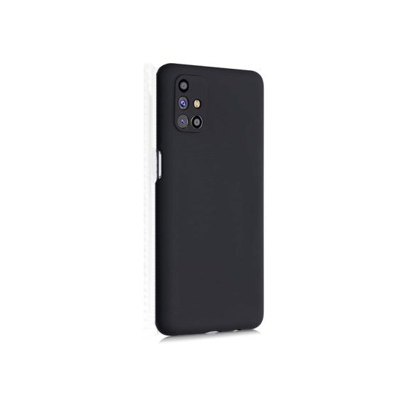 FUNDA SILICONA SUAVE NEGRO + CAMARA PARA SAMSUNG GALAXY M31S