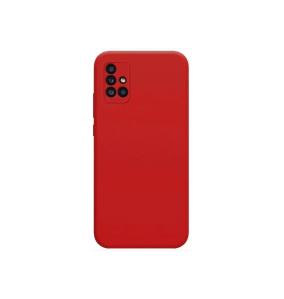 FUNDA SILICONA SUAVE ROJO + CAMARA PARA SAMSUNG GALAXY M31S