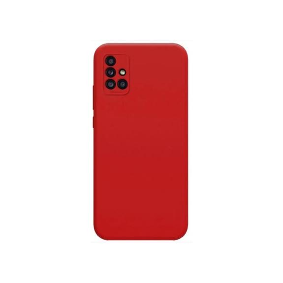 FUNDA SILICONA SUAVE ROJO + CAMARA PARA SAMSUNG GALAXY M31S