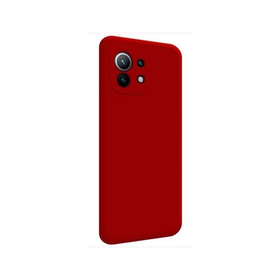 FUNDA DE SILICONA SUAVE ROJO CON CAMARA 3D PARA XIAOMI MI11