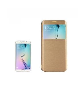 FUNDA COMPLETA CON COVER DORADO PARA SAMSUNG GALAXY S6EDGE G925F