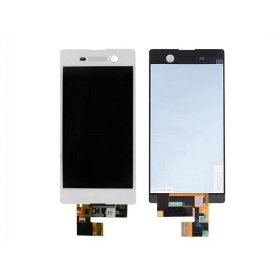 PANTALLA LCD COMPLETA PARA SONY XPERIA M5 BLANCO SIN MARCO