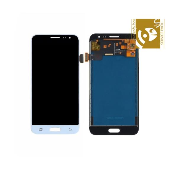 Pantalla para Samsung Galaxy J3 2016 blanco SERVICE PACK