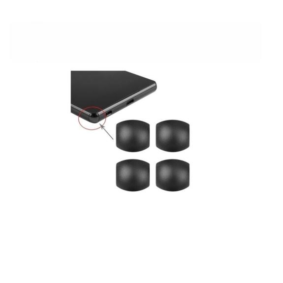 JUEGO TAPONES ESQUINAS DEL MARCO PARA SONY XPERIA Z3 NEGRO