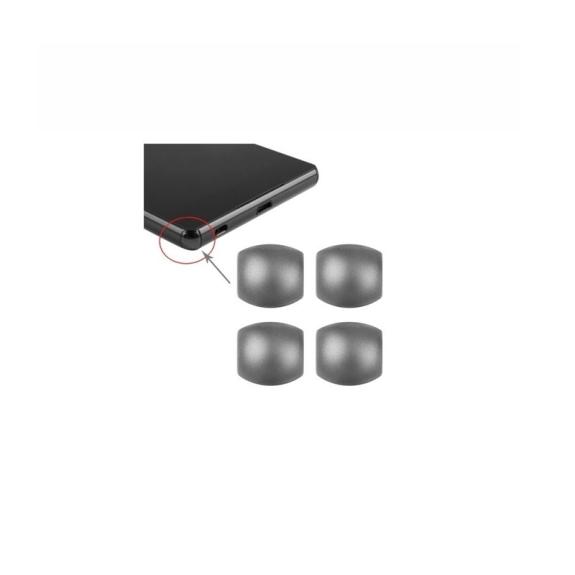 JUEGO TAPONES ESQUINAS DEL MARCO PARA SONY  XPERIA Z3 GRIS