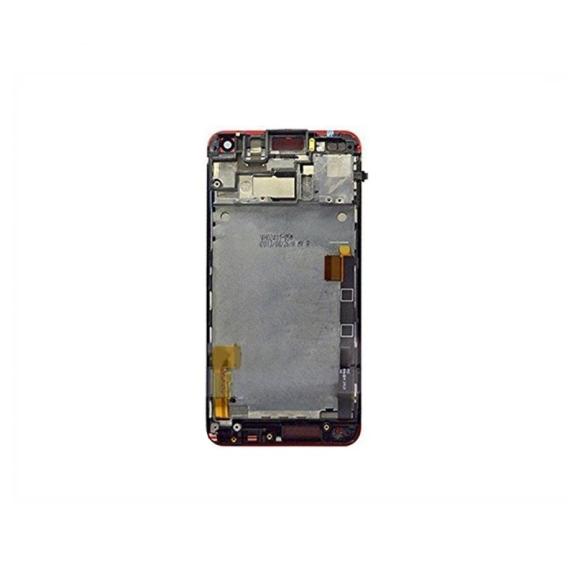 PANTALLA TACTIL LCD COMPLETA PARA HTC ONE E8 ROJO CON MARCO