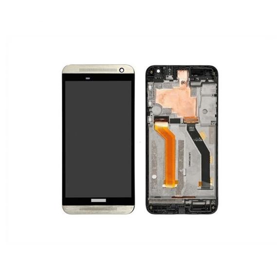 PANTALLA TACTIL LCD  COMPLETA PARA HTC ONE  E9 DORADO CON MARCO