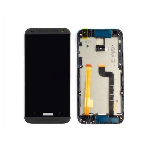 PANTALLA TACTIL LCD COMPLETA PARA HTC DESIRE 601 NEGRO CON MARCO