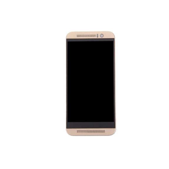 PANTALLA TACTIL LCD COMPLETA PARA HTC ONE M9 DORADO CON MARCO