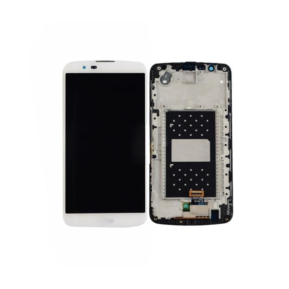 PANTALLA TACTIL LCD  COMPLETA PARA LG K10 BLANCO CON MARCO