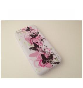 FUNDA CARCASA PARA IPHONE 5C DISEÑO FLORES BLANCO