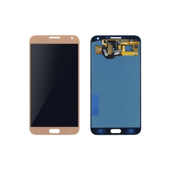 Pantalla para Samsung Galaxy E7 dorado sin marco