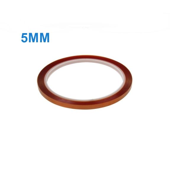 Cinta Adhesiva Térmica Kapton de 5mm - 33m de Longitud