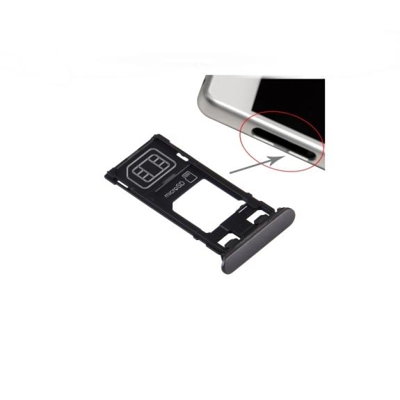 PORTA TARJETA SIM Y MICRO SD PARA SONY XPERIA X NEGRO