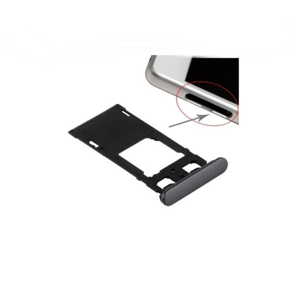 PORTA TARJETAS DUAL SIM/MICRO SD PARA SONY XPERIA X NEGRO