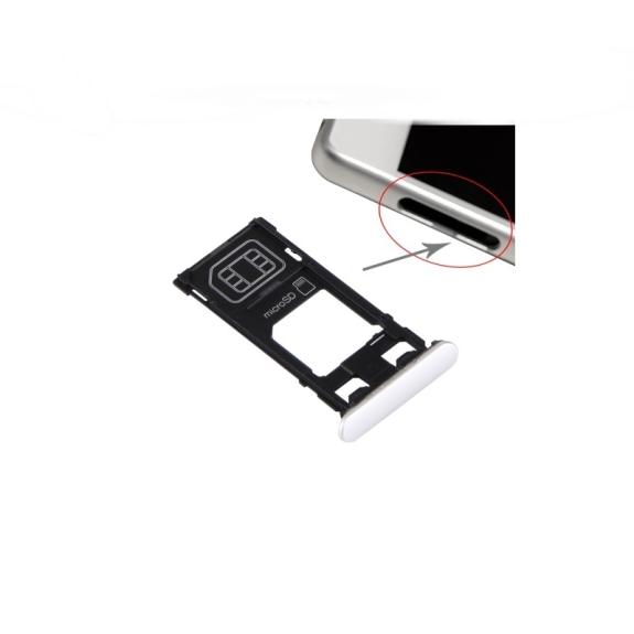 PORTA TARJETA SIM Y MICRO SD PARA SONY XPERIA X BLANCO