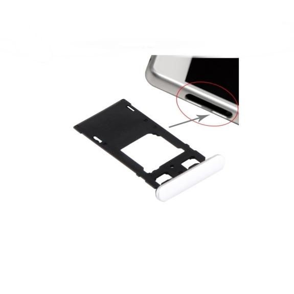 PORTA TARJETAS SIM DUAL Y MICRO SD PARA SONY XPERIA X BLANCO