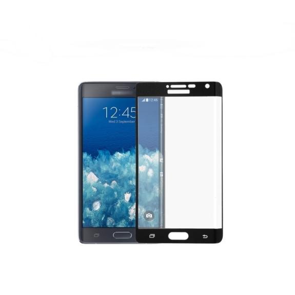 CRISTAL TEMPLADO PARA SAMSUNG GALAXY NOTE 4 EDGE N915 NEGRO