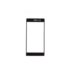 Front screen glass for Huawei Ascend P7 black
