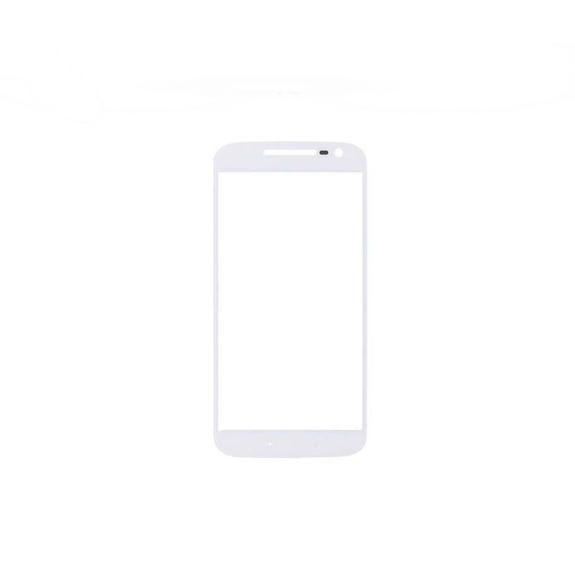 CRISTAL FRONTAL DE PANTALLA PARA MOTOROLA MOTO G4 BLANCO