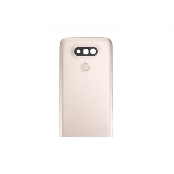 TAPA TRASERA+BOTON HOME LECTOR HUELLA PARA LG G5 DORADO-NEGRO