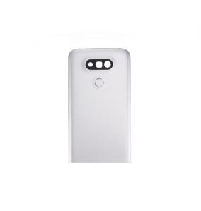 TAPA TRASERA CON BOTON HOME LECTOR HUELLA PARA LG G5 PLATA-NEGRO