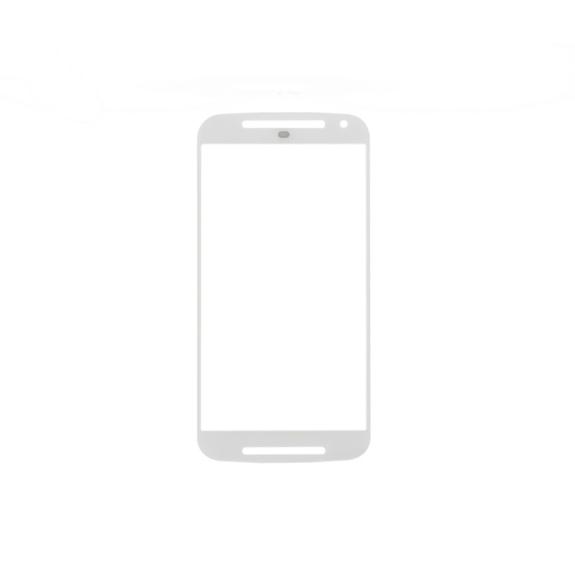 CRISTAL FRONTAL DE PANTALLA PARA MOTOROLA MOTO G2 BLANCO