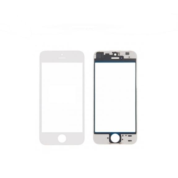 Cristal de pantalla para iPhone 5s blanco