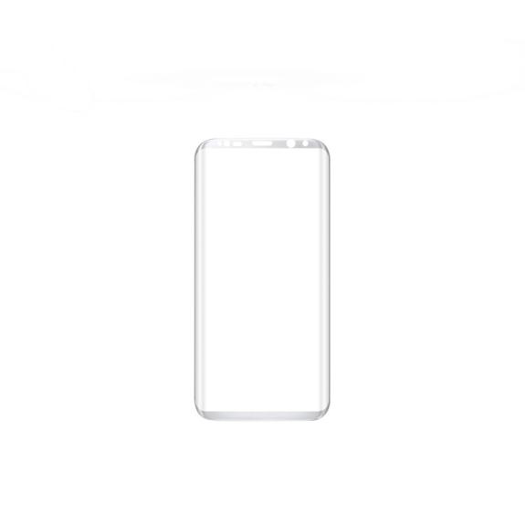 CRISTAL TEMPLADO 3D CURVO PARA SAMSUNG GALAXY S8 PLATA